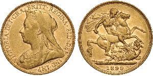 1 Sovereign Australia (1788 - 1939) Oro Vittoria (1819 - 1901)