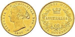1 Sovereign Australia (1788 - 1939) Oro Victoria (1819 - 1901)