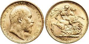 1 Sovereign Australia (1788 - 1939) Oro Edoardo VII (1841-1910)