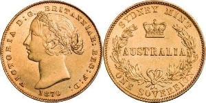 1 Sovereign Australia (1788 - 1939) Oro Victoria (1819 - 1901)