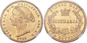 1 Sovereign Australia (1788 - 1939) Oro Vittoria (1819 - 1901)