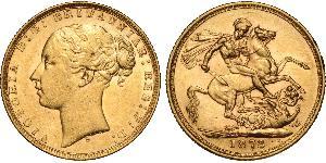 1 Sovereign Australia (1788 - 1939) Oro Victoria (1819 - 1901)