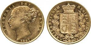 1 Sovereign Australia (1788 - 1939) Oro Vittoria (1819 - 1901)