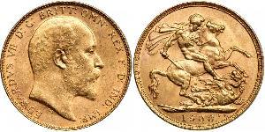 1 Sovereign Australia (1788 - 1939) Oro Edoardo VII (1841-1910)