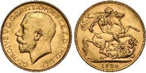 1 Sovereign Australia (1788 - 1939) Oro Giorgio V (1865-1936)