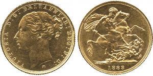 1 Sovereign Australia (1788 - 1939) Oro Vittoria (1819 - 1901)