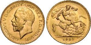 1 Sovereign Australia (1788 - 1939) Oro Giorgio V (1865-1936)