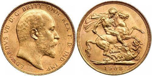 1 Sovereign Australia (1788 - 1939) Oro Eduardo VII (1841-1910)