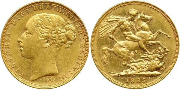 1 Sovereign Australia (1788 - 1939) Oro Vittoria (1819 - 1901)