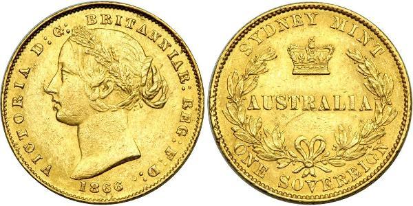 1 Sovereign Australia (1788 - 1939) Oro Vittoria (1819 - 1901)