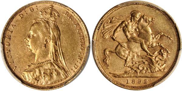 1 Sovereign Australia (1788 - 1939) Oro Victoria (1819 - 1901)