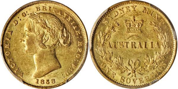 1 Sovereign Australia (1788 - 1939) Oro Victoria (1819 - 1901)