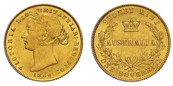 1 Sovereign Australia (1788 - 1939) Oro Victoria (1819 - 1901)