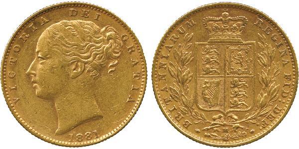 1 Sovereign Australia (1788 - 1939) Oro Vittoria (1819 - 1901)
