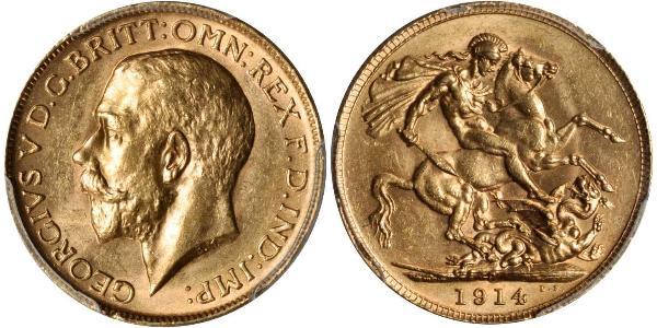 1 Sovereign Australia (1788 - 1939) Oro Jorge V (1865-1936)