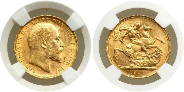 1 Sovereign Australia (1788 - 1939) Oro Eduardo VII (1841-1910)