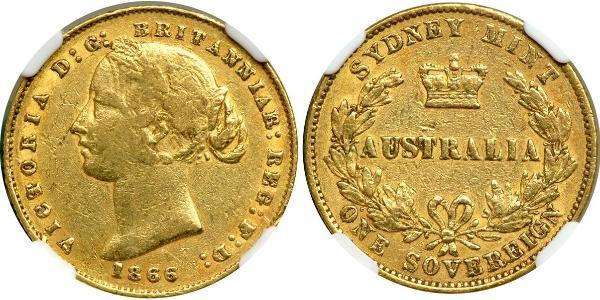1 Sovereign Australia (1788 - 1939) Oro Vittoria (1819 - 1901)