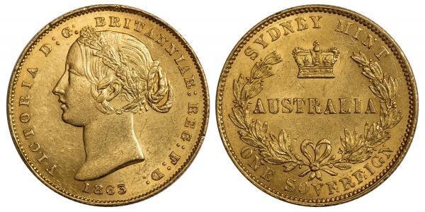 1 Sovereign Australia (1788 - 1939) Oro Victoria (1819 - 1901)