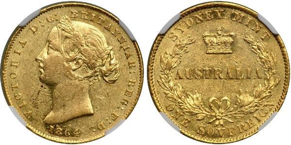 1 Sovereign Australia (1788 - 1939) Oro Vittoria (1819 - 1901)