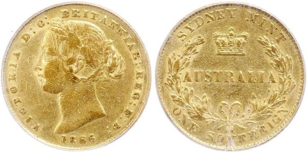 1 Sovereign Australia (1788 - 1939) Oro Victoria (1819 - 1901)