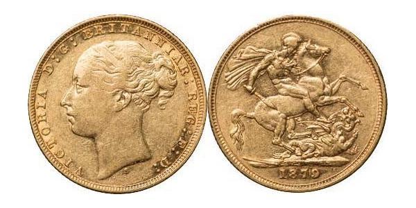 1 Sovereign Australia (1788 - 1939) Oro Vittoria (1819 - 1901)