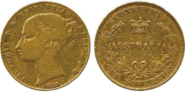 1 Sovereign Australia (1788 - 1939) Oro Vittoria (1819 - 1901)