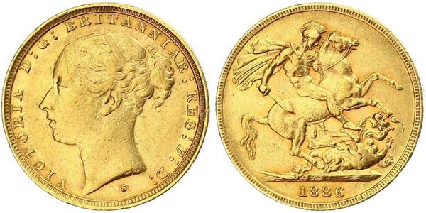 1 Sovereign Australia (1788 - 1939) Oro Vittoria (1819 - 1901)