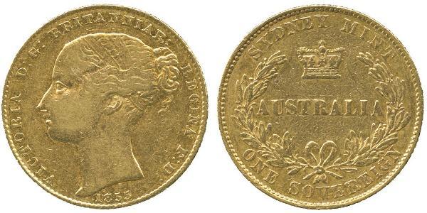 1 Sovereign Australia (1788 - 1939) Oro Vittoria (1819 - 1901)