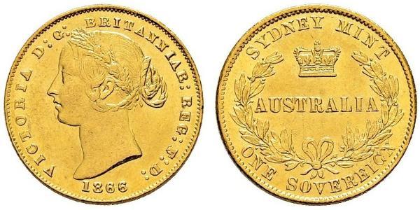 1 Sovereign Australia (1788 - 1939) Oro Vittoria (1819 - 1901)