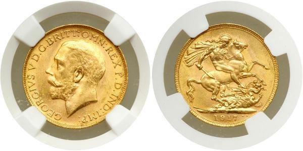 1 Sovereign Australia (1788 - 1939) Oro Giorgio V (1865-1936)