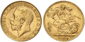 1 Sovereign Canada Oro Giorgio V (1865-1936)