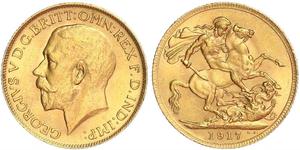 1 Sovereign Canada Oro Giorgio V (1865-1936)