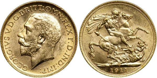 1 Sovereign Canada Oro Giorgio V (1865-1936)