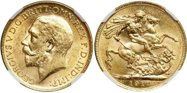 1 Sovereign Canada Oro Giorgio V (1865-1936)