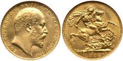 1 Sovereign Canadá Oro Eduardo VIII (1894-1972)