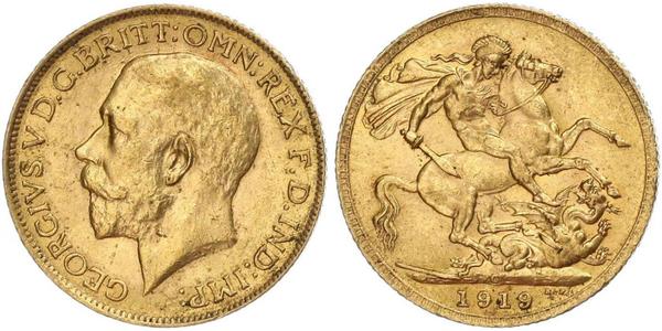 1 Sovereign Canadá Oro Jorge V (1865-1936)