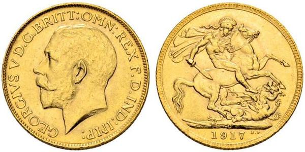 1 Sovereign Canadá Oro Jorge V (1865-1936)