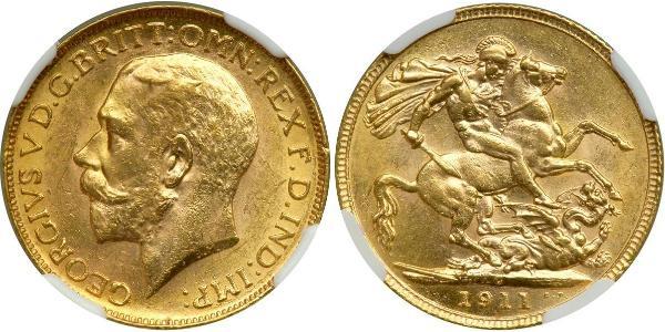 1 Sovereign Canadá Oro Jorge V (1865-1936)