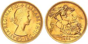 1 Sovereign Regno Unito (1922-) Oro Elisabetta II (1926-2022)