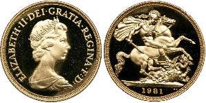 1 Sovereign Regno Unito (1922-) Oro Vittoria (1819 - 1901)