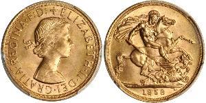 1 Sovereign Regno Unito (1922-) Oro Elisabetta II (1926-2022)