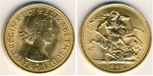 1 Sovereign Regno Unito (1922-) Oro Elisabetta II (1926-2022)