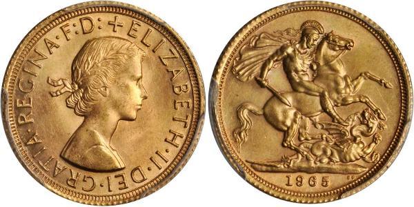 1 Sovereign Regno Unito (1922-) Oro Elisabetta II (1926-2022)