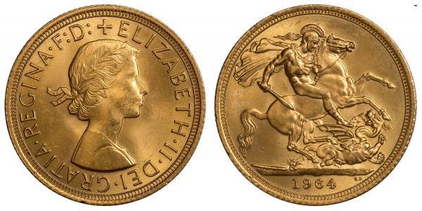 1 Sovereign Regno Unito (1922-) Oro Elisabetta II (1926-2022)