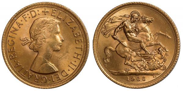 1 Sovereign Regno Unito (1922-) Oro Elisabetta II (1926-2022)