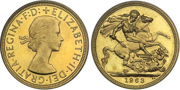 1 Sovereign Regno Unito (1922-) Oro Elisabetta II (1926-2022)