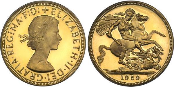 1 Sovereign Regno Unito (1922-) Oro Elisabetta II (1926-2022)