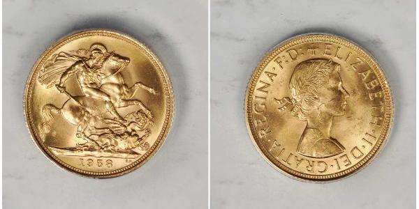 1 Sovereign Regno Unito (1922-) Oro Elisabetta II (1926-2022)