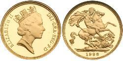 1 Sovereign Regno Unito  Oro Elisabetta II (1926-2022)