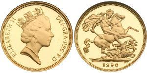 1 Sovereign Regno Unito  Oro Elisabetta II (1926-2022)